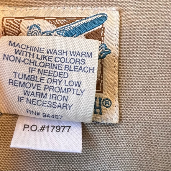 TRAVELSMITH Vintage Khaki Utility Jacket Chore Trench Coat L - Picture 10 of 15